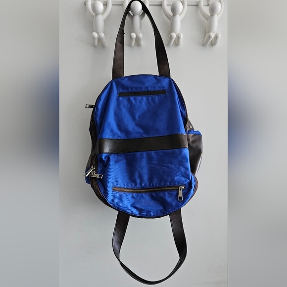 🔥SALE- Matt & Nat Cobalt Blue and Brown Utility Bag - Picture 4 of 16